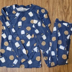 Milk and cookies long sleeve pajama set